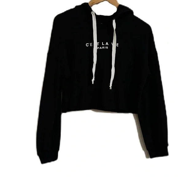 Vest La Vie Paris Cropped Hoodie - Picture 1 of 3
